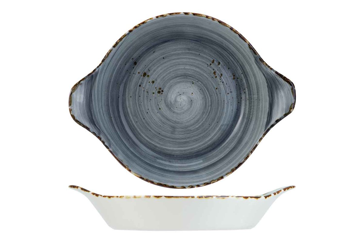 Quiandra Grey Plat à oeufs D22/17,5xH4,3cm